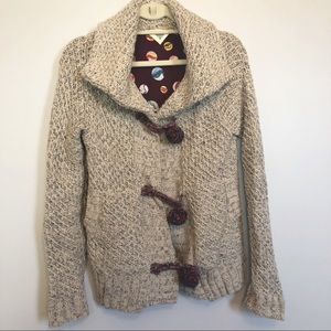 HWR Anthropologie Sweater with Pom Poms